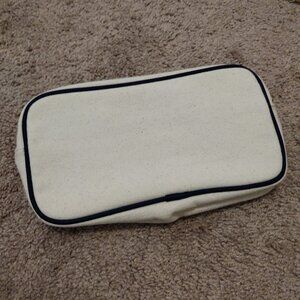 Stoney Clover Lane canvas small pouch with nylon sapphire trim